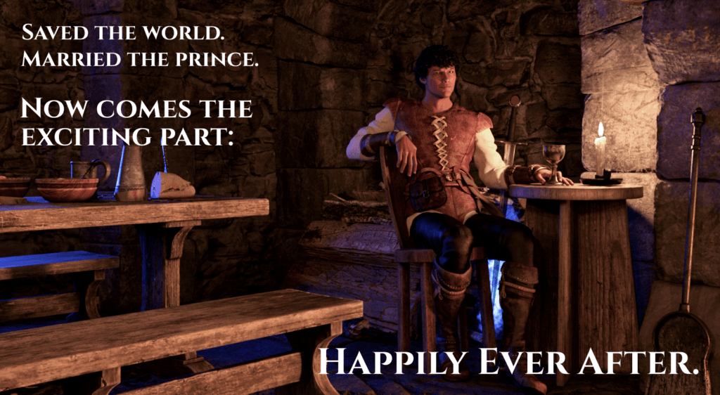 Saved the world. Married the prince. Now comes the exciting part: Happily Ever After.